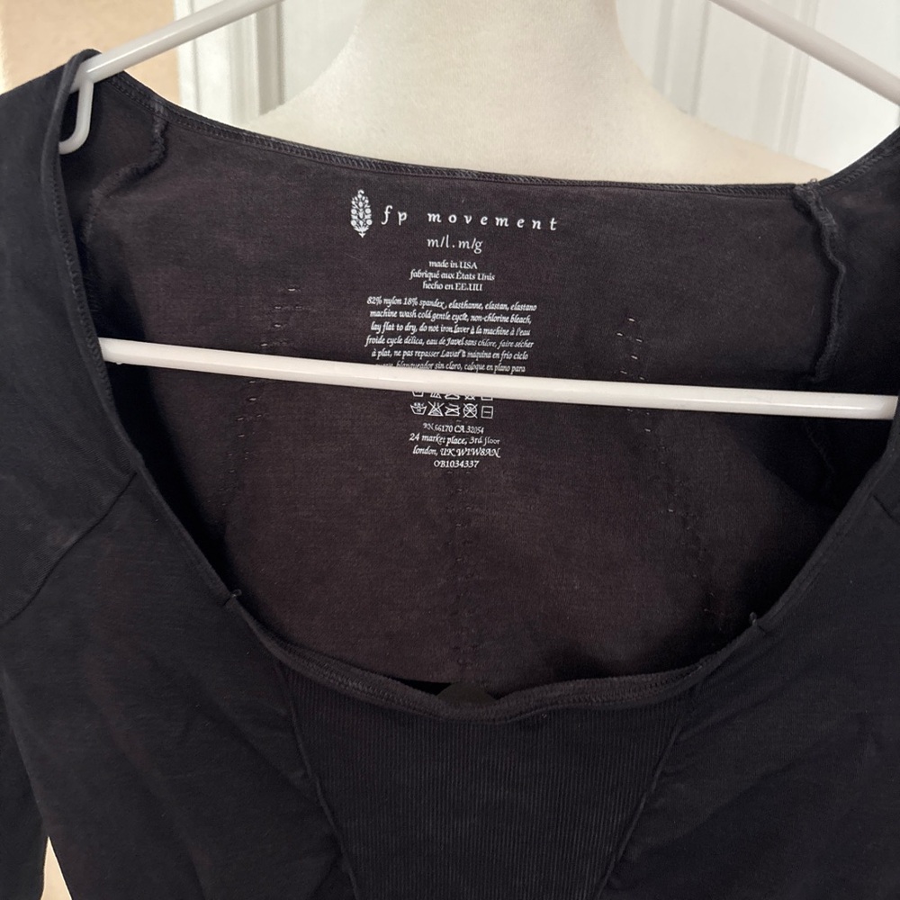 Seamless Black Women's Jumpsuit - Long Sleeve - Picture 3 of 3